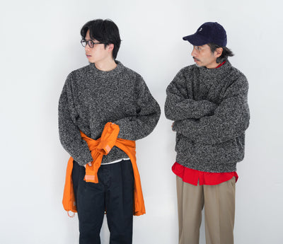 Youth style & Adult style (YASHIKI Shusetsu Boucle Knit "MIX-GRAY"編)　