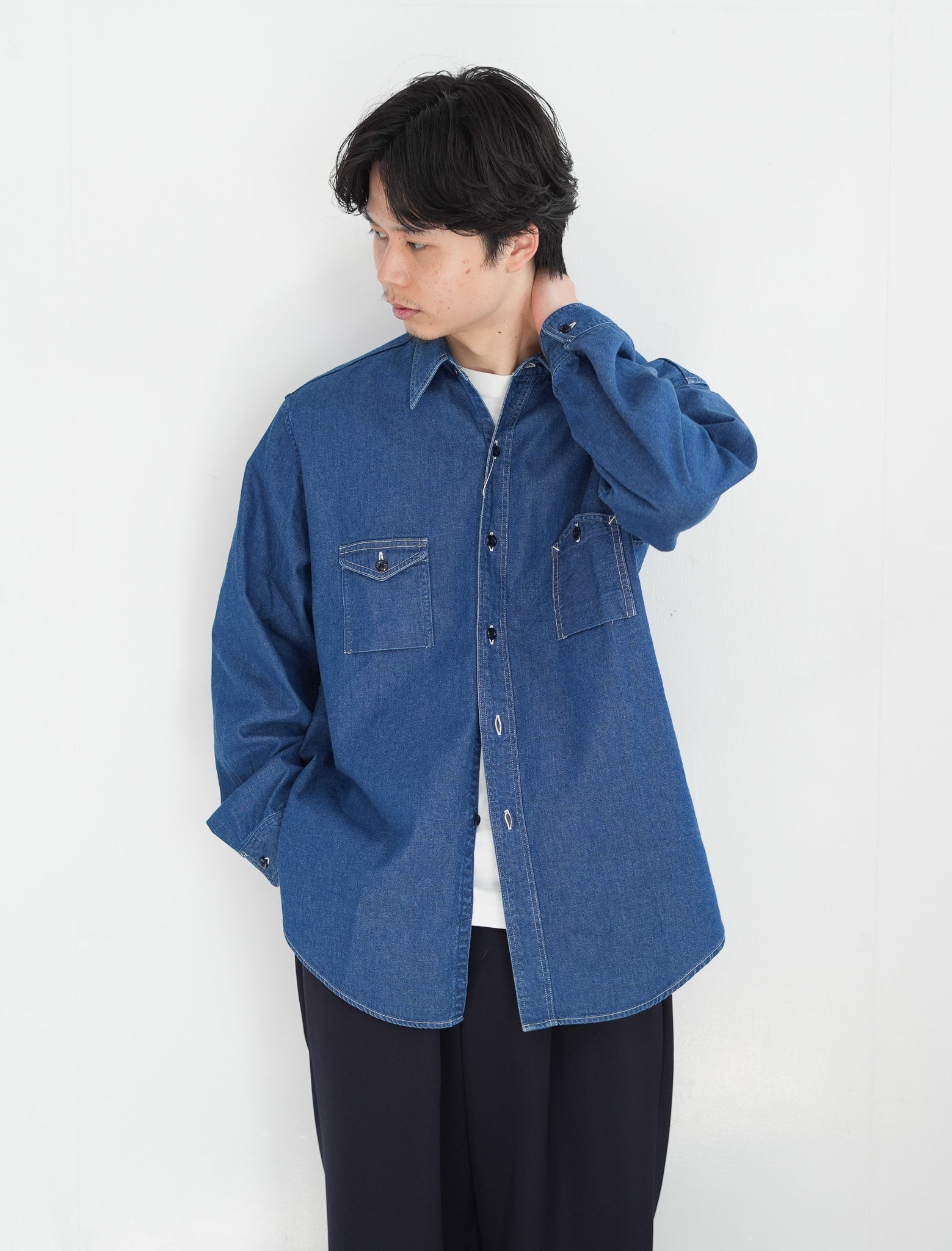 FOUNDOUR DENIM WORK SHIRT – Chum!