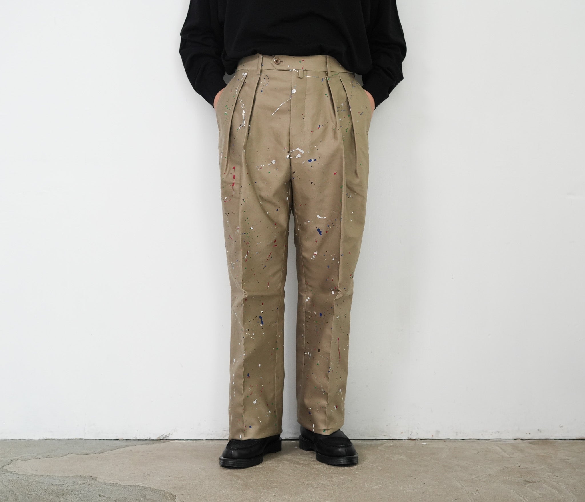 NEAT giza moleskin tapered B paint ニート DSC00581_b4276184-ff4a-4ec1-