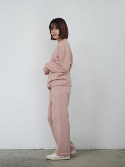 MEYAME FLUFFY WOOL PULLOVER / DOUBLE PANTS