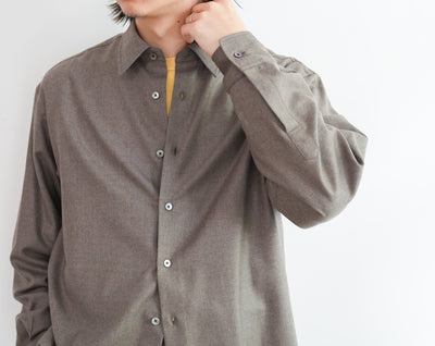 AURALEE SUPER LIGHT WOOL SHIRT