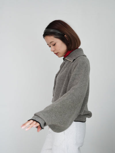 JöICEADDED Deep Tuck Trousers / Half-Zip Knit Sweater