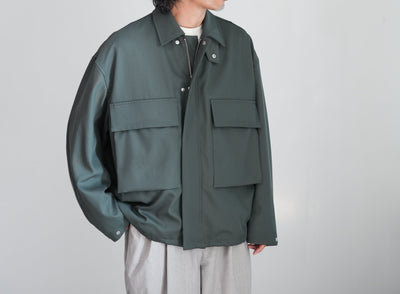 Graphpaper Techno Wool Nylon Field Jacket / Wide Tapered Trousers