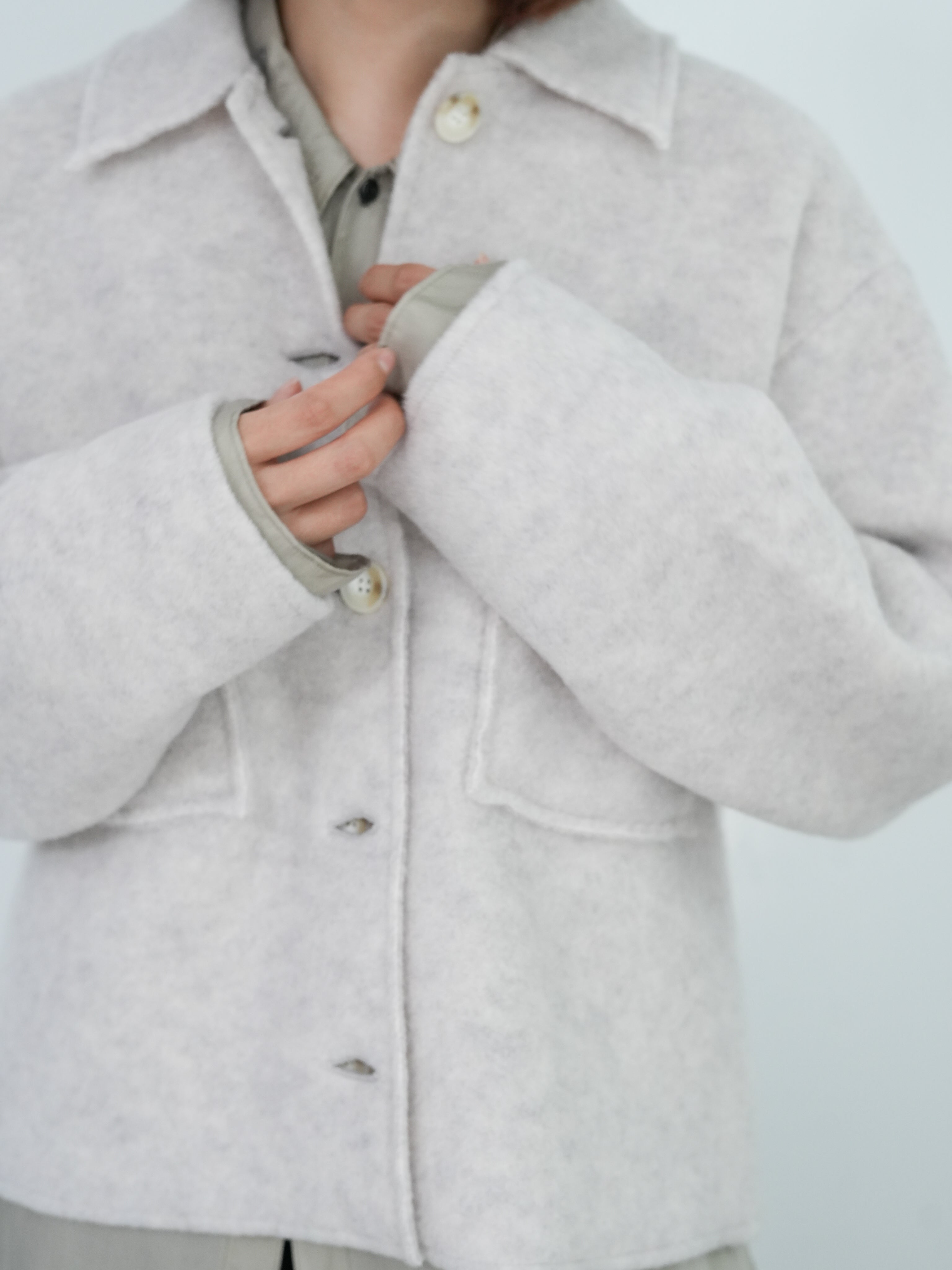 【未使用】MEYAME ウールジャケット　MEY-1303 MEYAME LIGHT WOOL SHORT JACKET – Chum!
