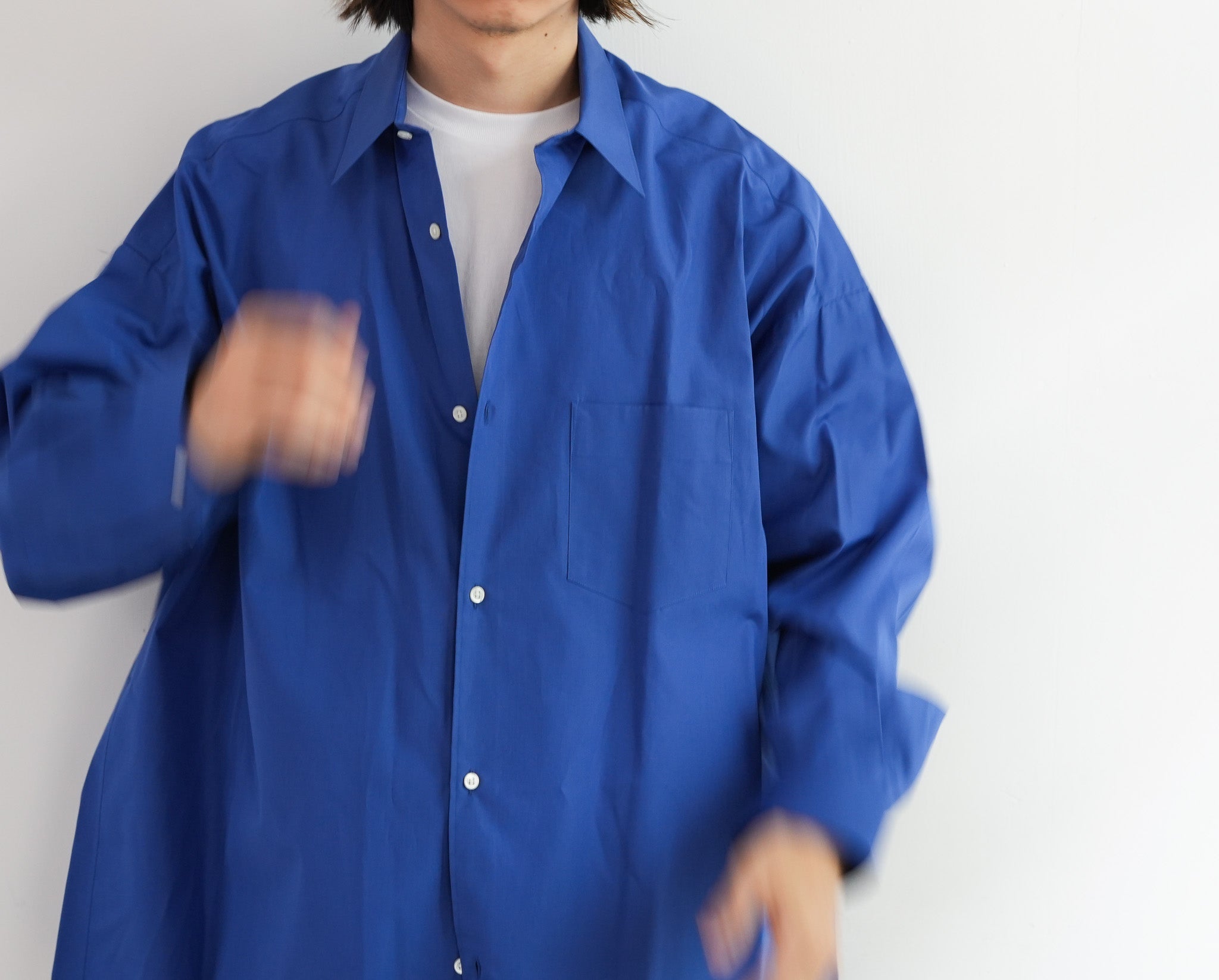 ALUMO for GP L/S オーバーサイズレギュラーカラーシャツ Graphpaper ALUMO for GP L/S Oversized Regular Collar Shirt