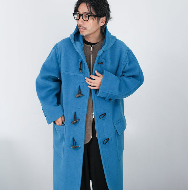 AURALEE WOOL HERRINGBONE DUFFLE COAT – Chum!
