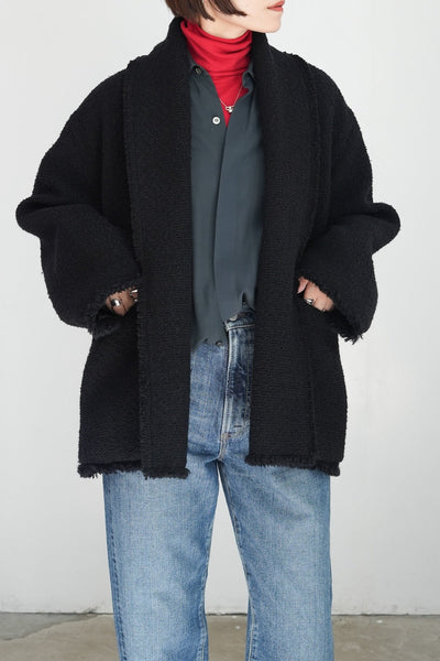 YLÈVE TWEED GOWN COAT