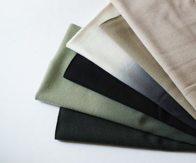 Graphpaper Gradient Dyed Wool Knit Scarf / Fingerless Gloves