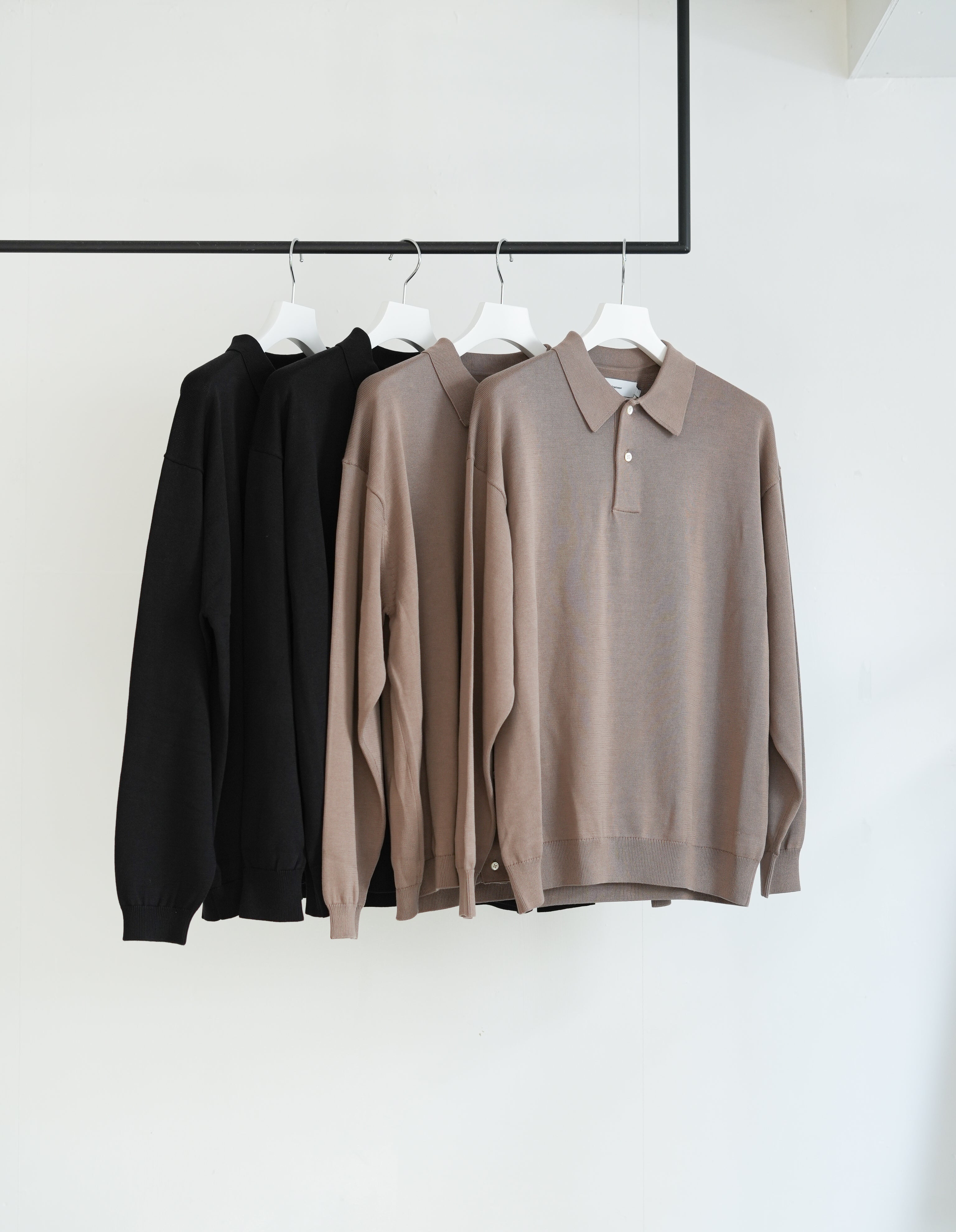 Graphpaper Suvin High Gauge Knit Oversized L/S Polo & L/S Shirts