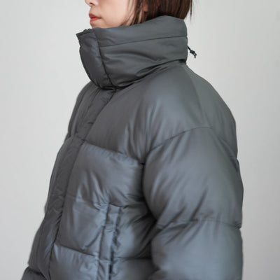 Graphpaper PERTEX QUANTUM AIR Insulated Puffer Jacket / Light Melton Shawl Collar Coat