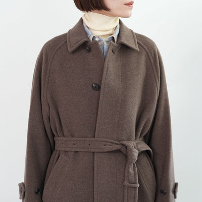 AURALEE SUPER FINE WOOL MOSSER SOUTIEN COLLAR COAT