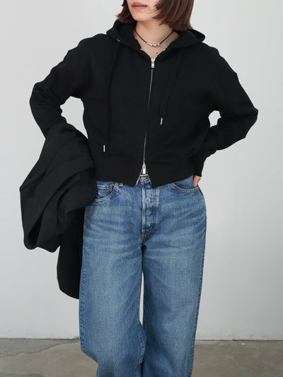 BISOWN CO/WO URAKE SHORT ZIP HOODIE