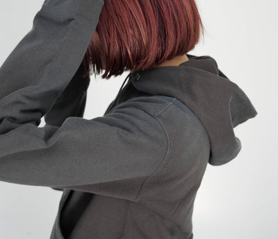 AURALEE  PRODUCT DYED PIMA LIGHT SWEAT P/O / ZIP PARKA