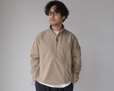 STILL BY HAND  HALF ZIP ANORAK