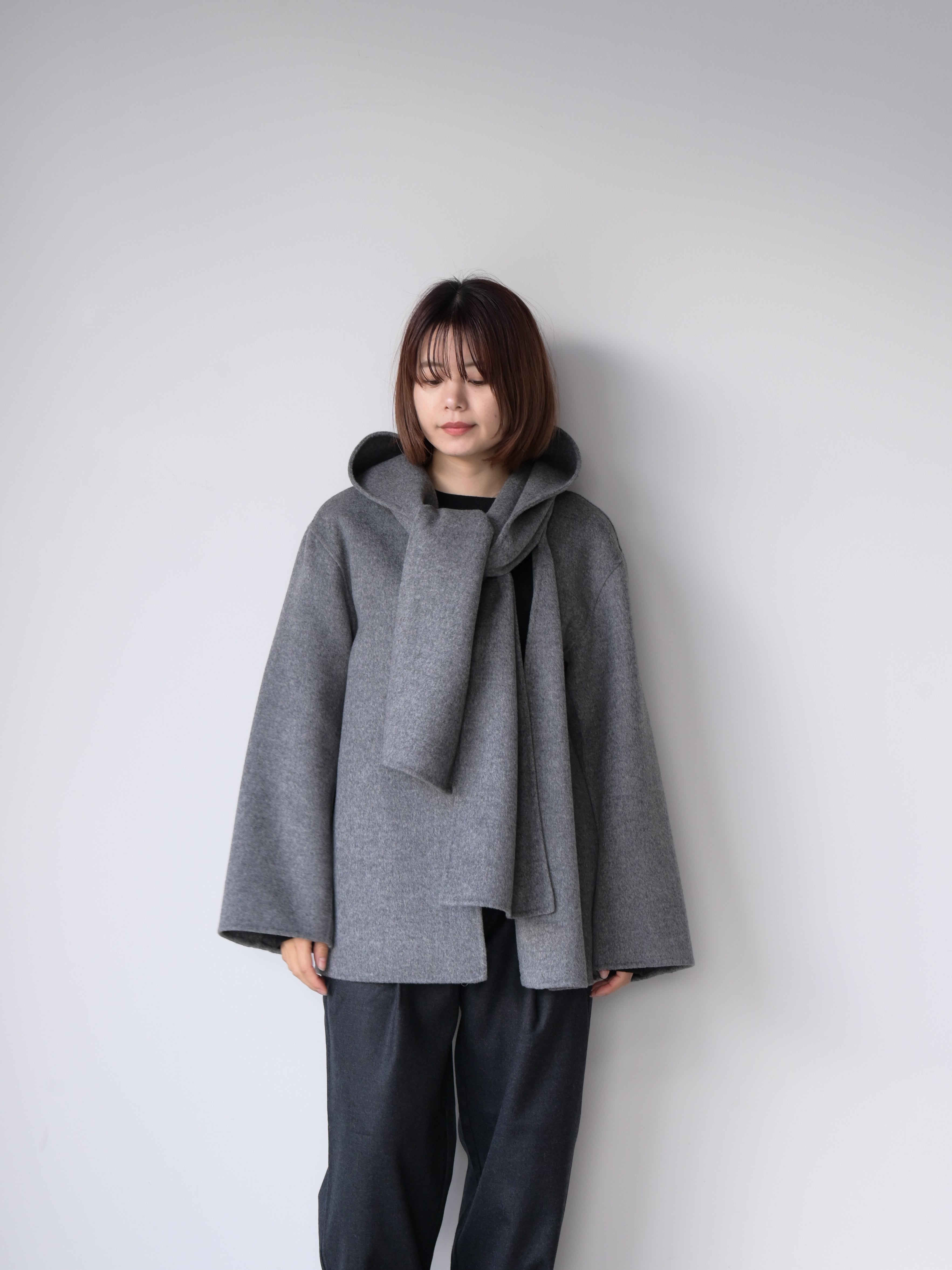 YLÈVE SUPER 100`S WOOL DOUBLE CLOTH HOODED COAT – Chum!