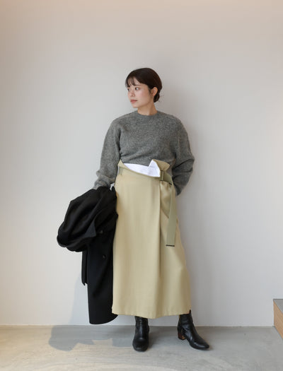 style department_matsue / YLÈVE WOOL RAYON TWILL WRAP SK