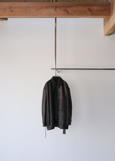 YLÈVE / SHEEP LEATHER COVERALL JACKET