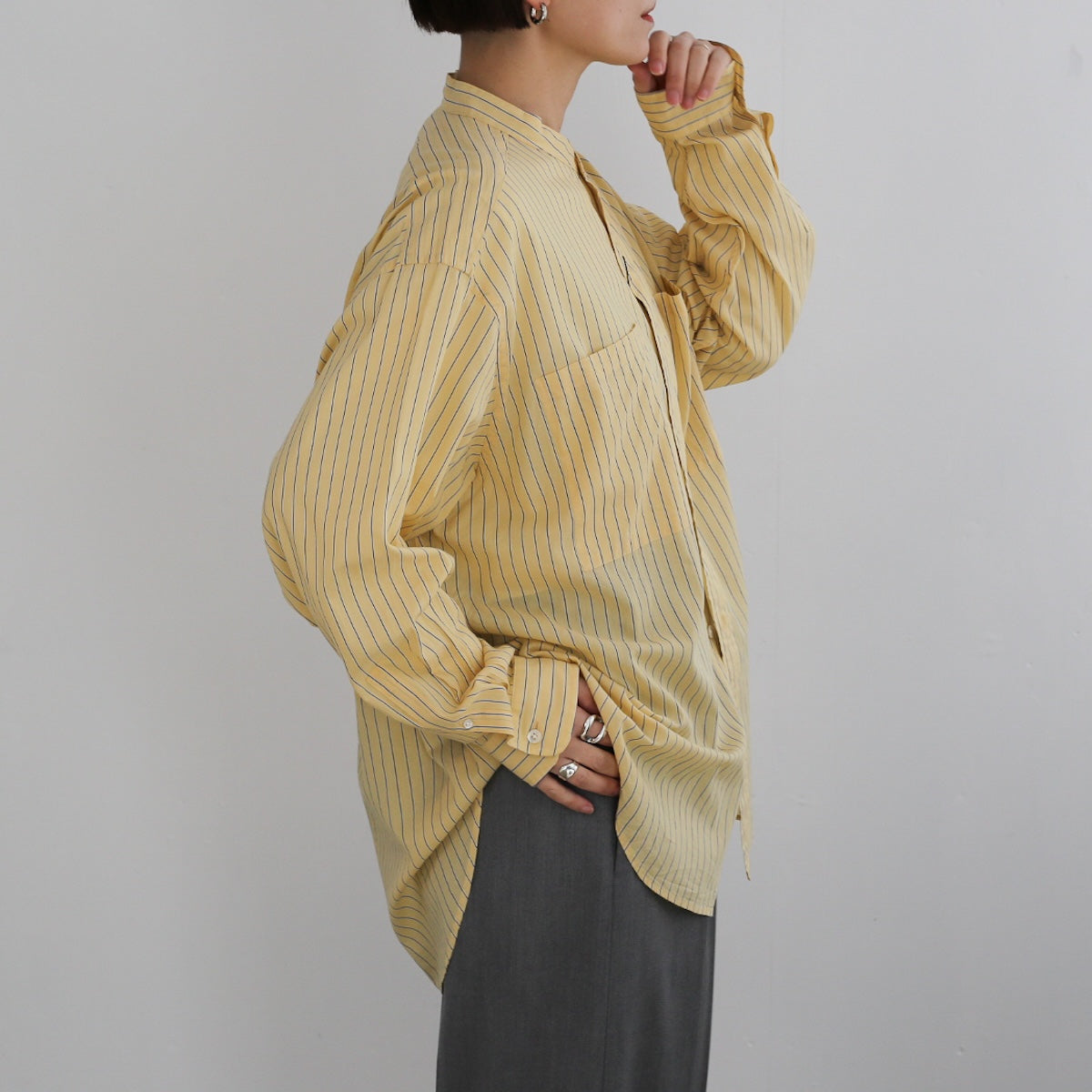 THE SHINZONE STAND COLLAR DADDY SHIRT – Chum!