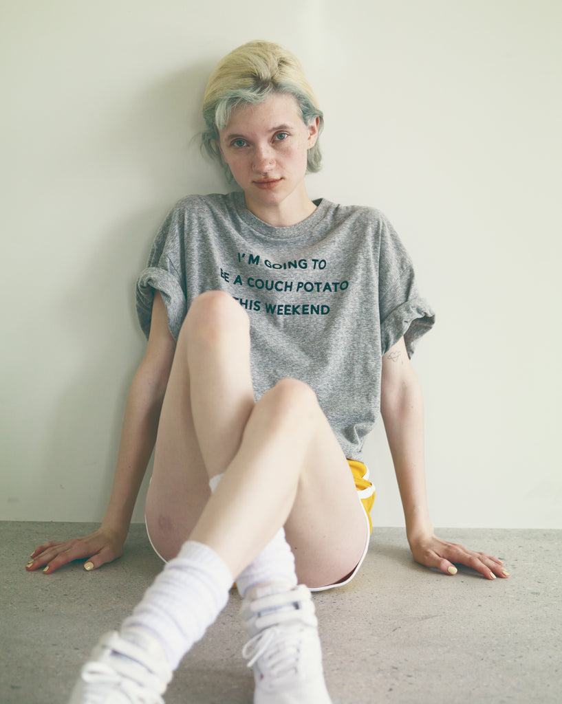26SS】PHEENY Flocked Vintage Jersey Tee 