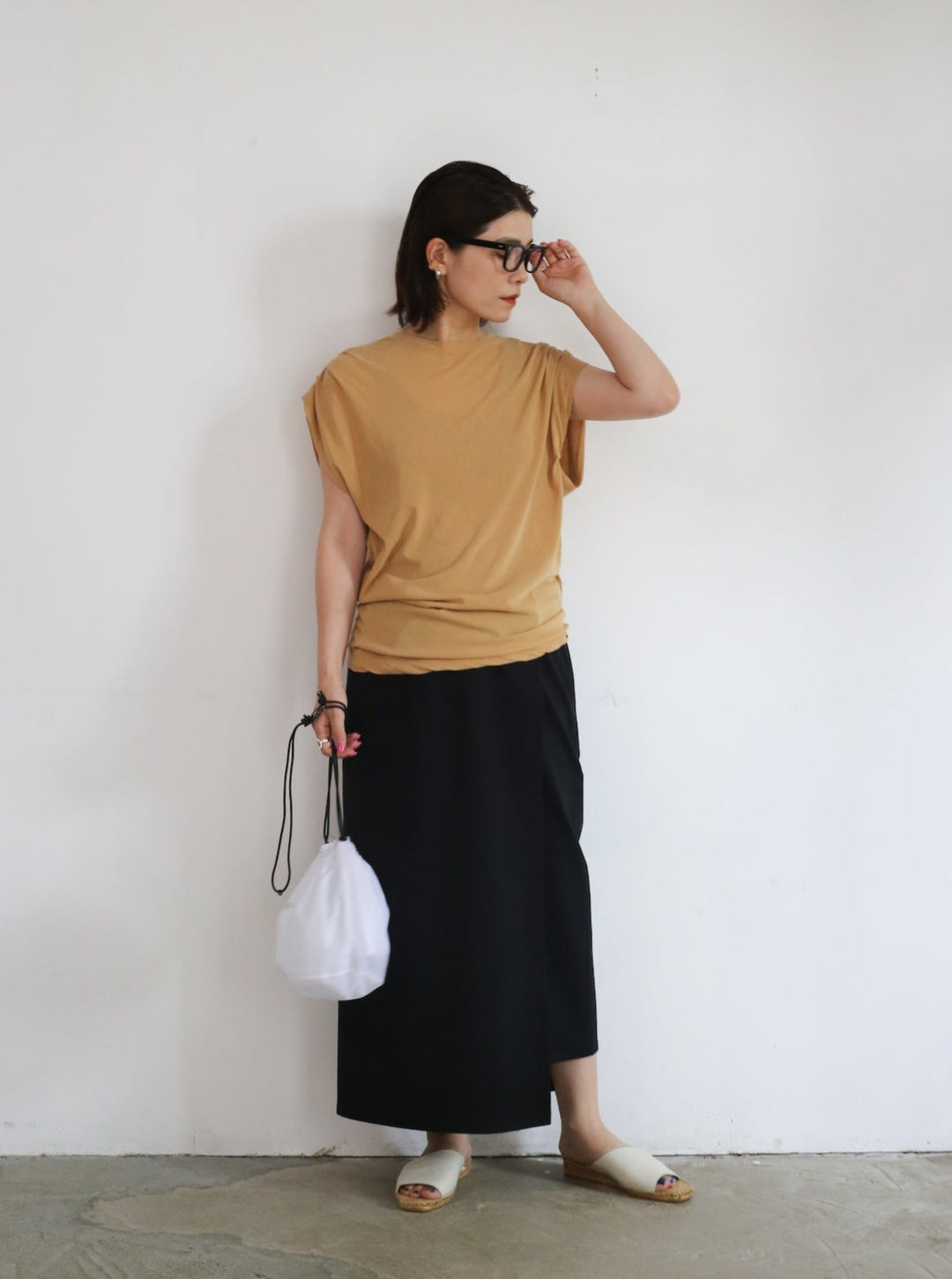 Graphpaper Compact Ponte Wrap Skirt 