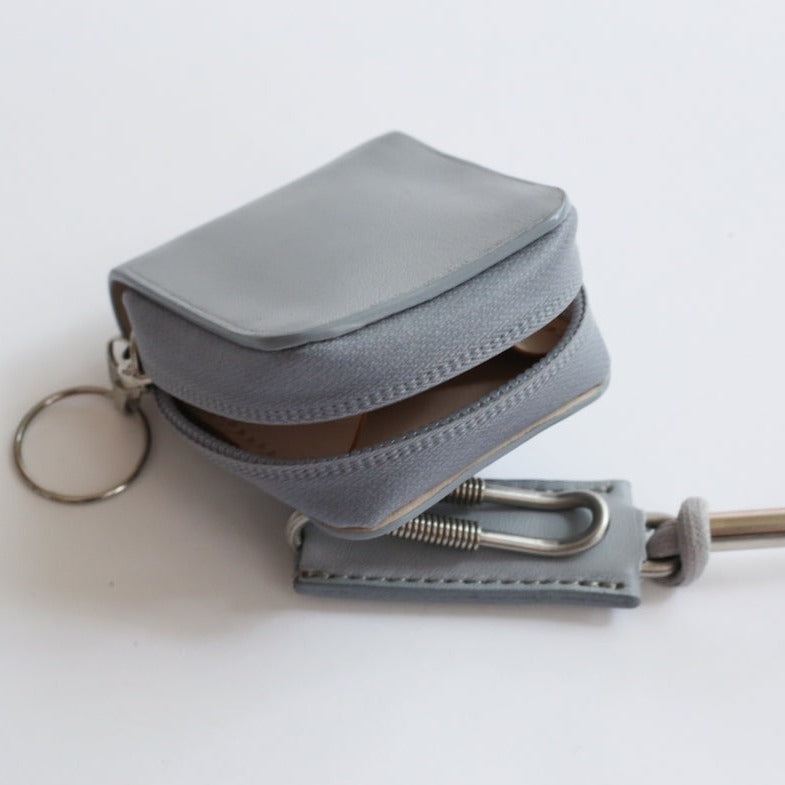 CEAL water repellent zip coin case/airpods case''GRAY'' – Chum!