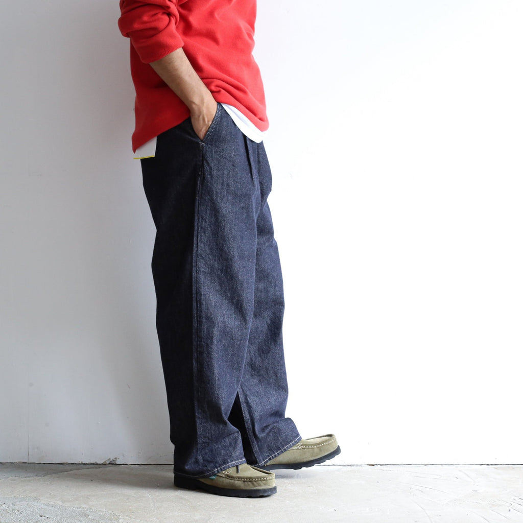 Graphpaper Colorfast Denim Two Tuck Pants 