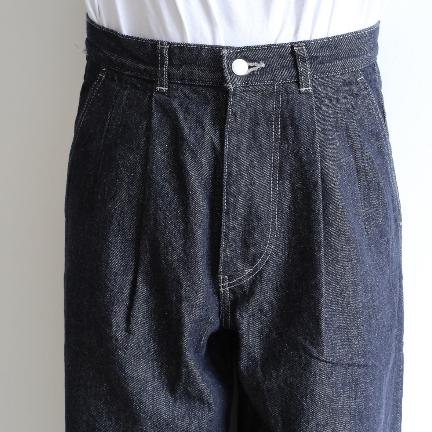 Graphpaper Colorfast Denim Two Tuck Pants "NAVY" – Chum!