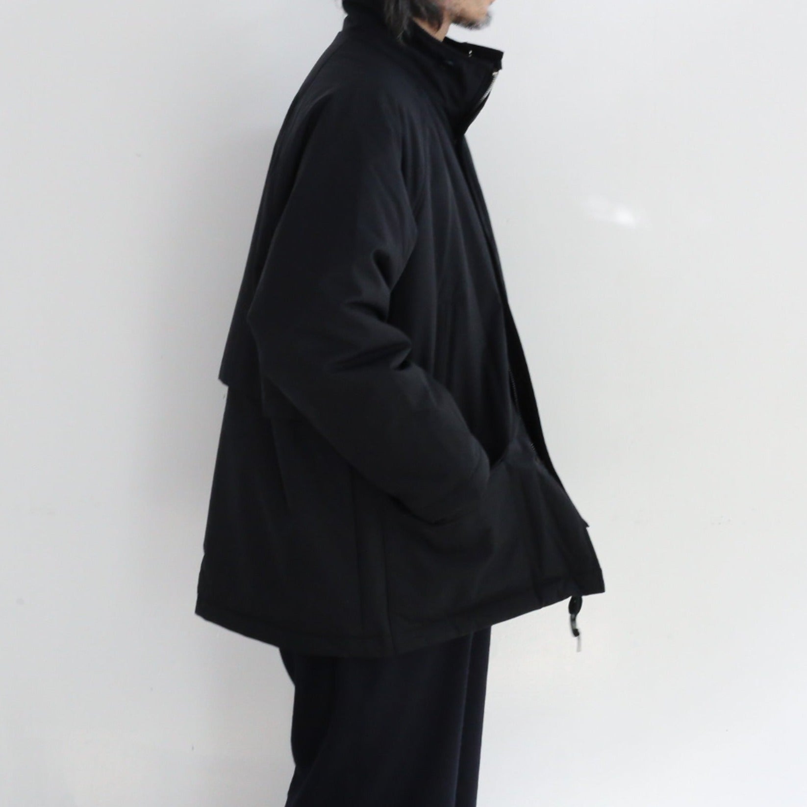 STILL BY HAND Padded half Coat BLACK – Chum!