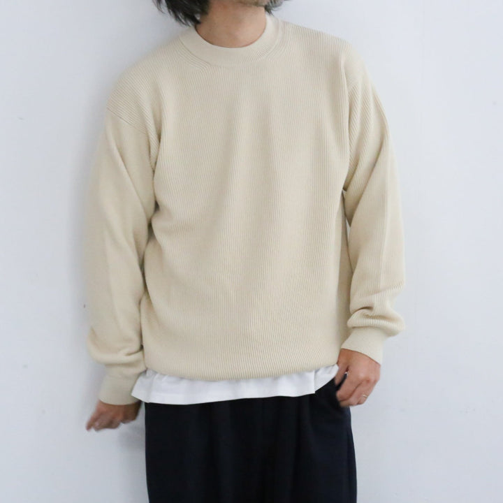 24SS】AURALEE SUPER HARD TWIST RIB KNIT P/O 