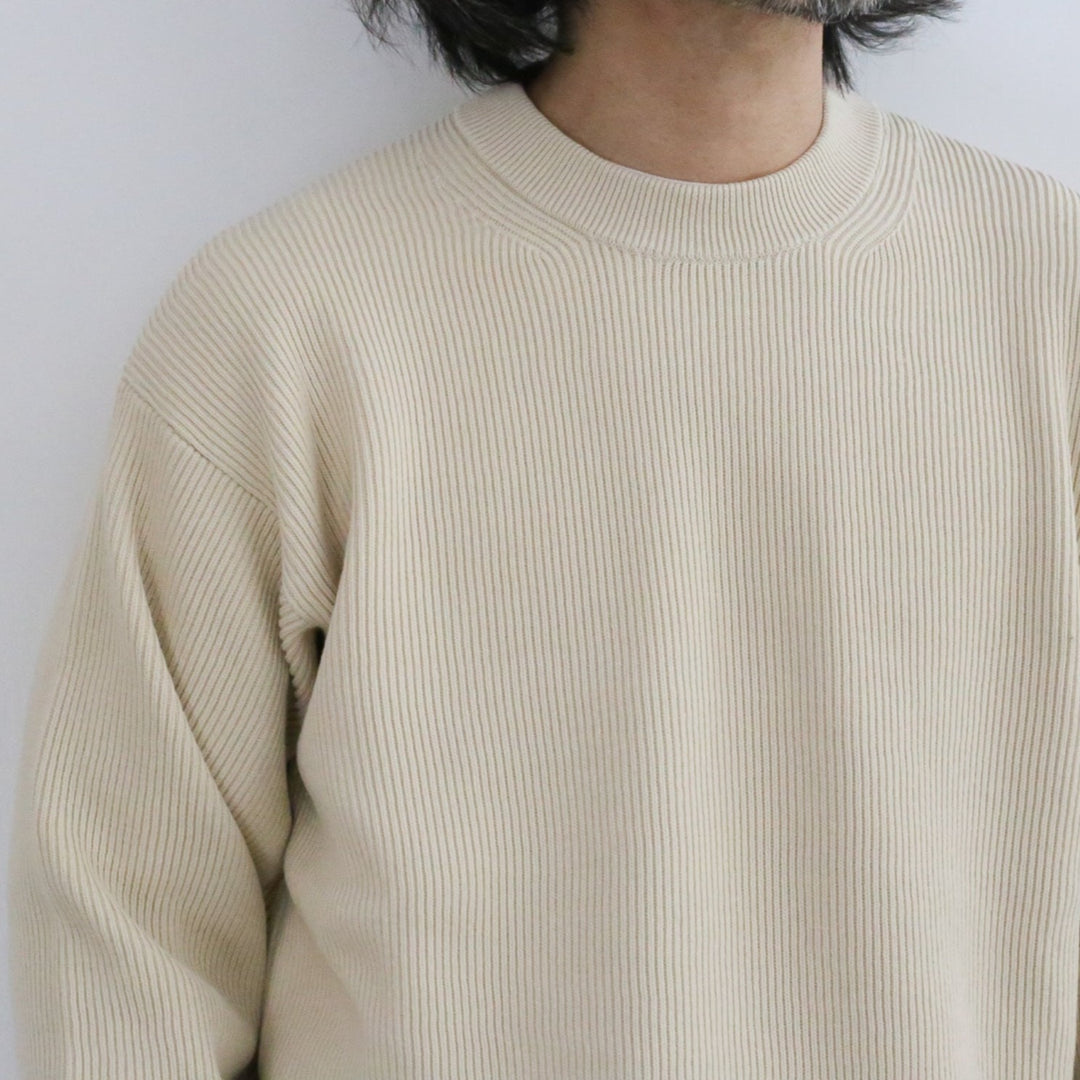 24SS】AURALEE SUPER HARD TWIST RIB KNIT P/O 