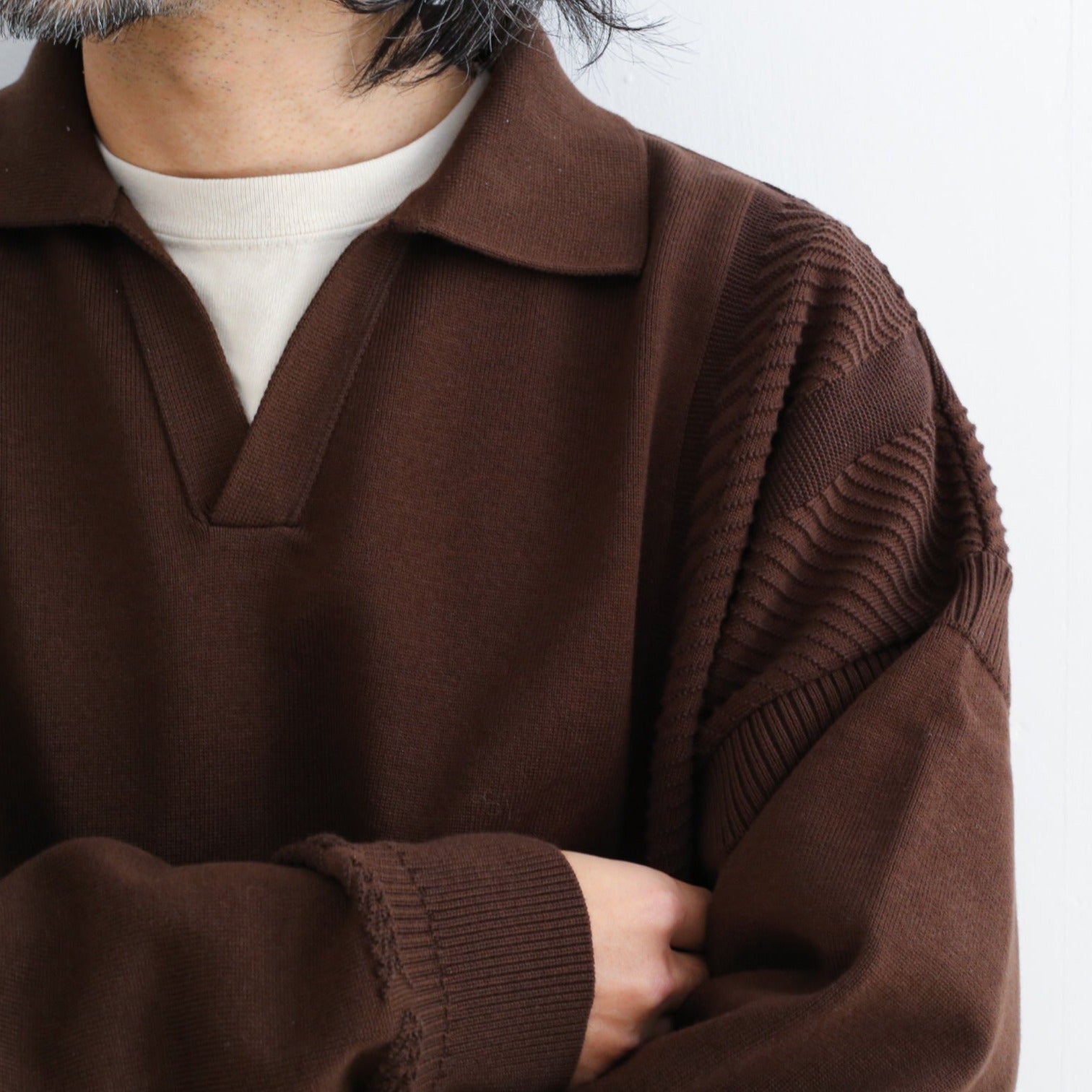 最高の品質 YASHIKI knit (brown) M(サイズ2) トップス 