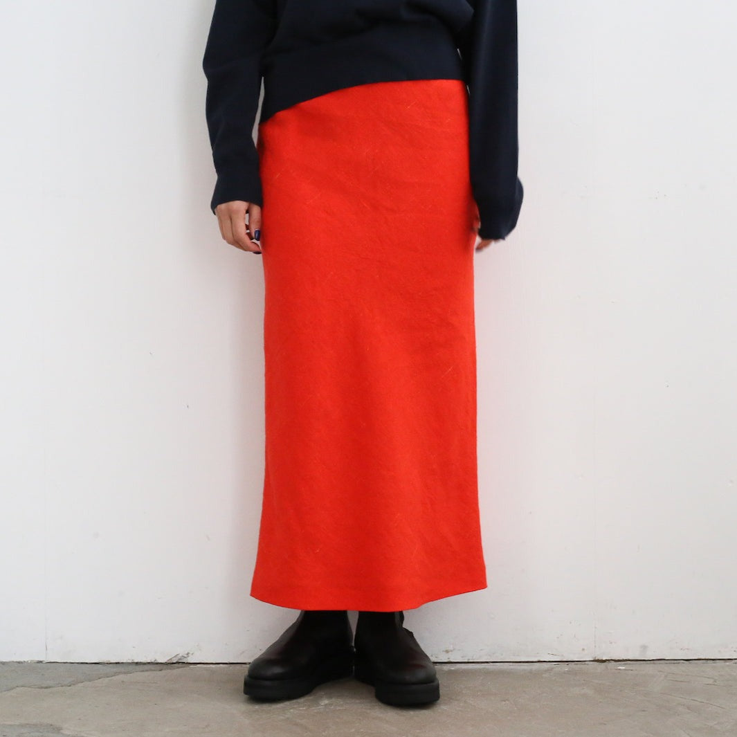 AURALEE LINEN SILK TWEED SKIRT 