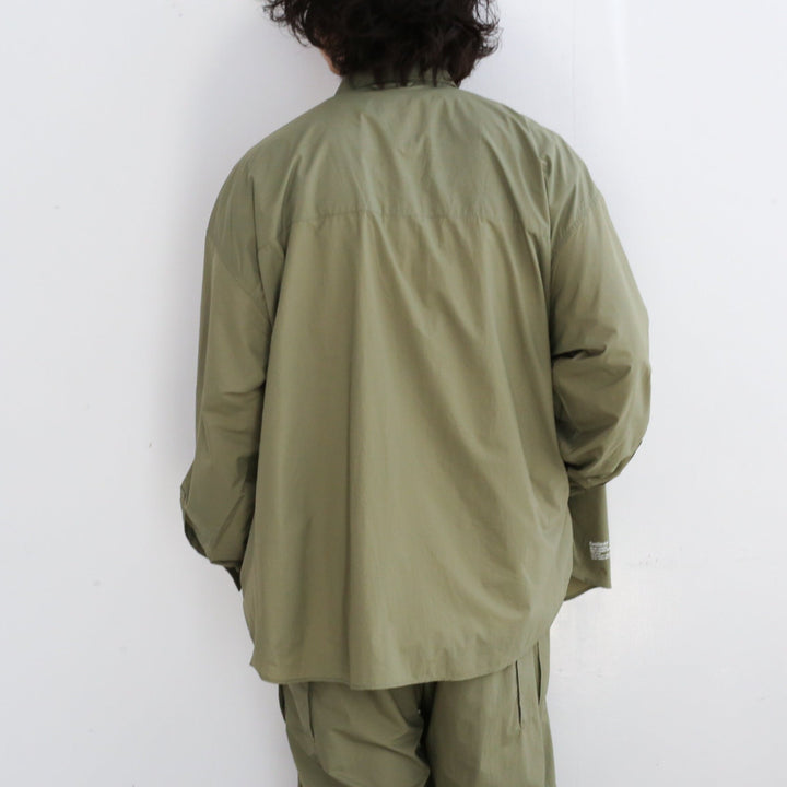 新品未使用 FreshService ナイロンタフタマルチポケットシャツ FreshService NYLON TAFFETA MULTI POCKET SHIRT”KHAKI