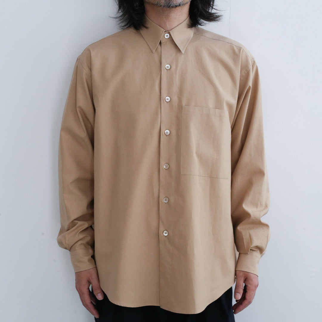 【24SS】AURALEE WASHED FINX TWILL BIG SHIRT