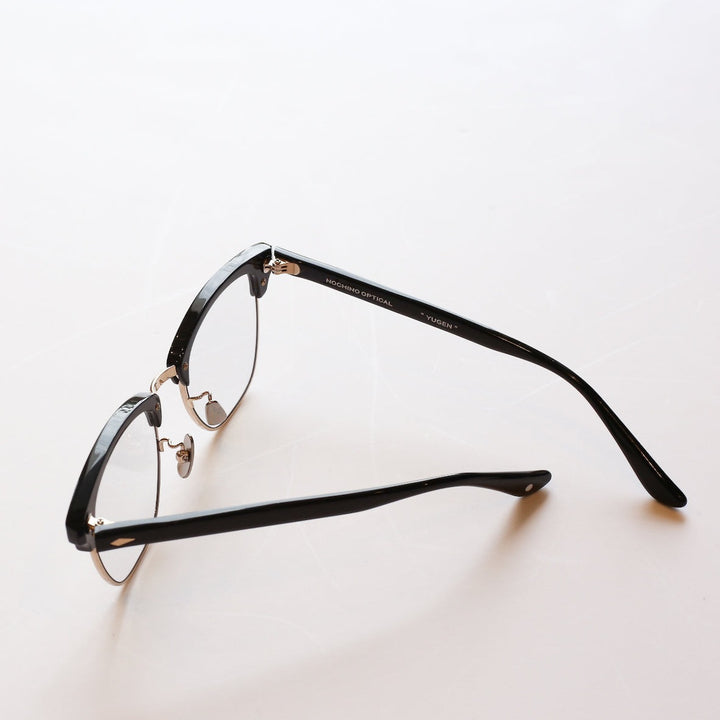 NOCHINO OPTICAL【YUGEN】 #1 Gloss Black＆Champagne Gold×Clear to