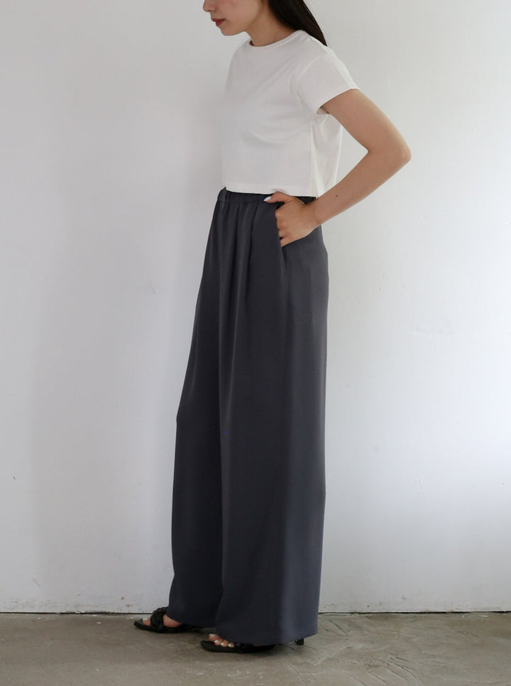 24AW】Graphpaper Satin Wide Easy Pants 