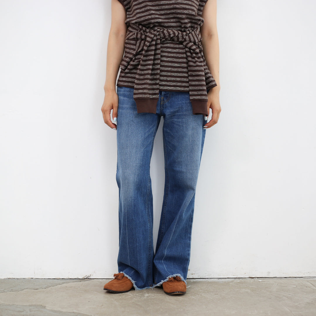 24AW】PHEENY Vintage denim semi flared pants – Chum!