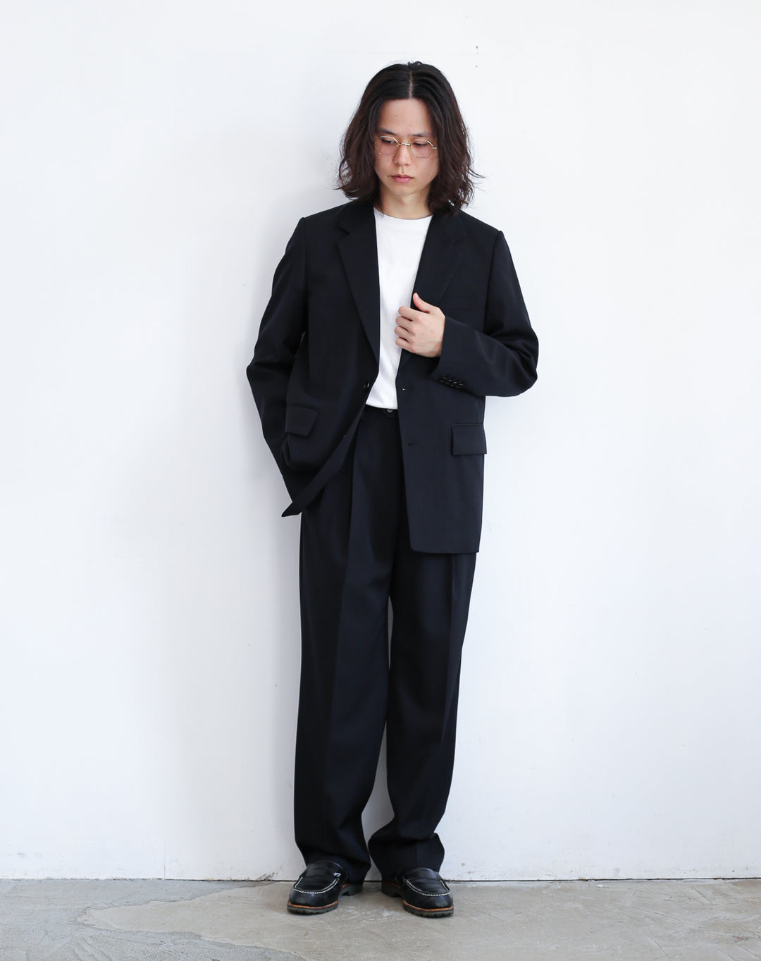 24AW】AURALEE LIGHT WOOL MAX GABARDINE TWO-TUCK SLACKS 