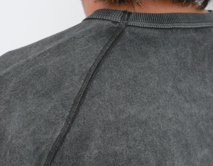 YLÈVE OPEN END COTTON PIGMENT DYE BASEBALL T 