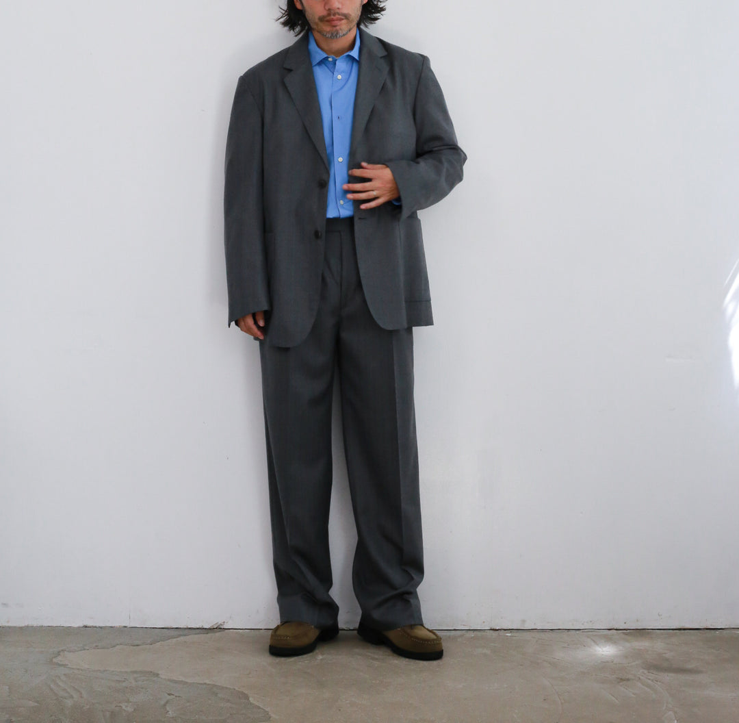 【24AW】AURALEE WOOL FULLING FLANNEL STRIPE SLACKS 