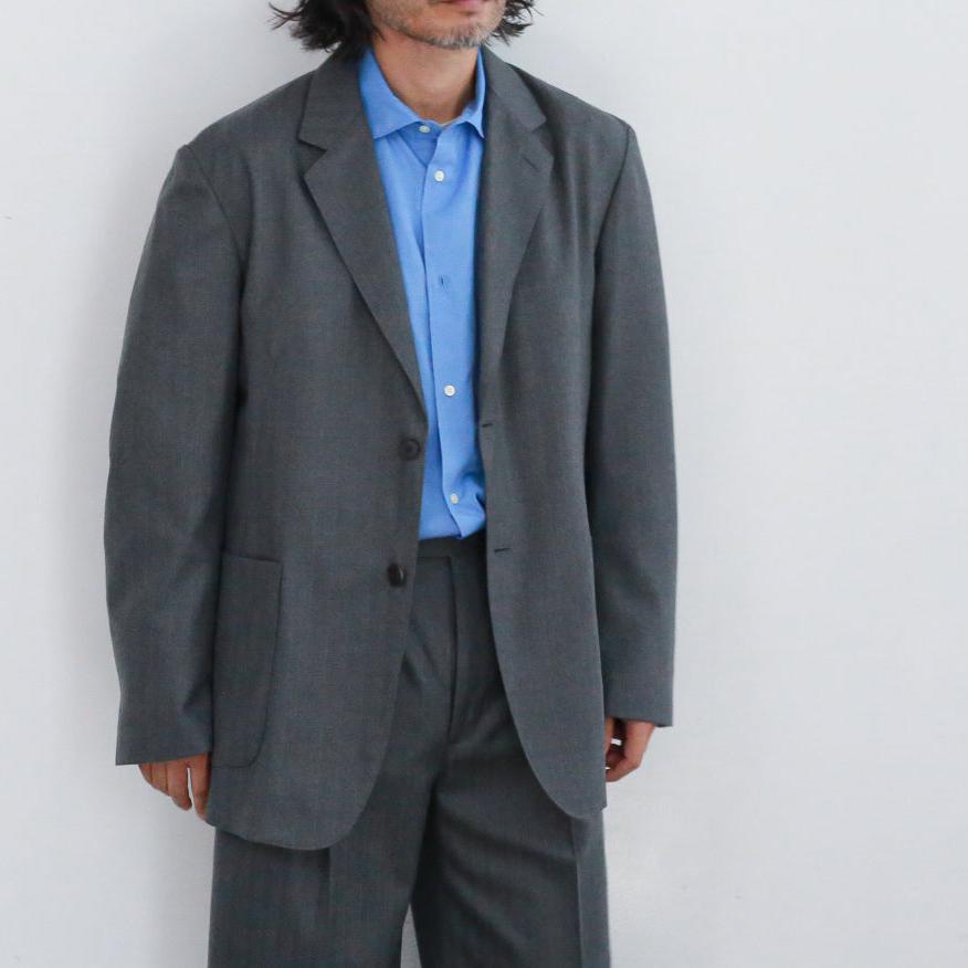 【24AW】AURALEE WOOL FULLING FLANNEL STRIPE JACKET 