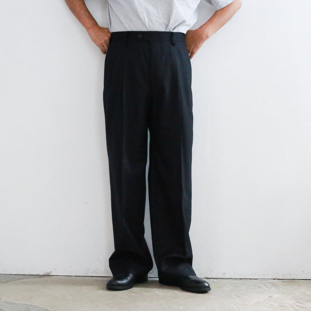 【24AW】AURALEE WOOL FULLING FLANNEL STRIPE SLACKS 