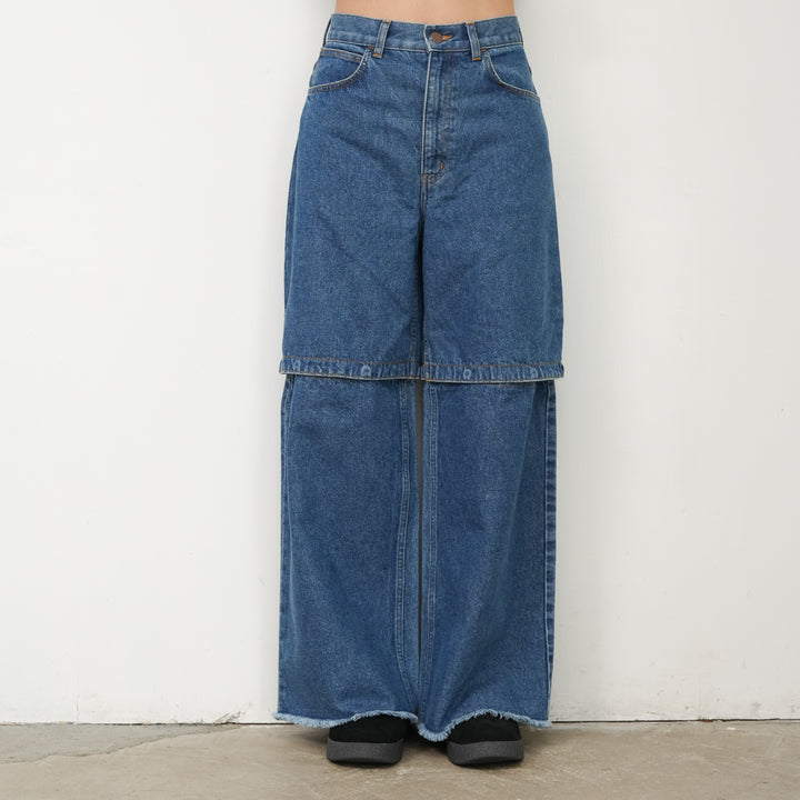 25AW】PHEENY Denim convertible pants 