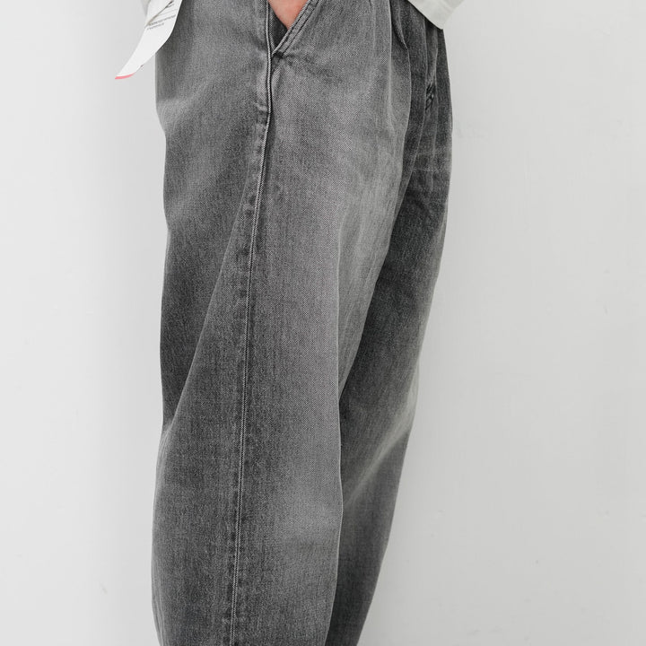 25AW】Graphpaper Selvage Denim Two Tuck Tapered Pants -LIGHT FADE