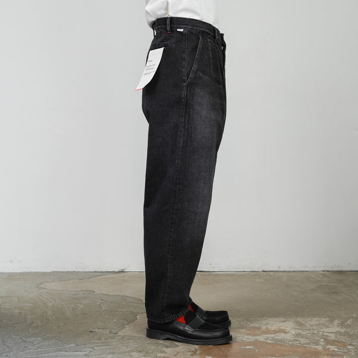 25AW】Graphpaper Selvage Denim Two Tuck Tapered Pants -DARK FADE