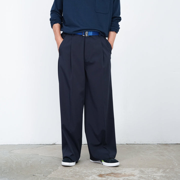 Graphpaper Semi Dull Oxford Wide Trousers 