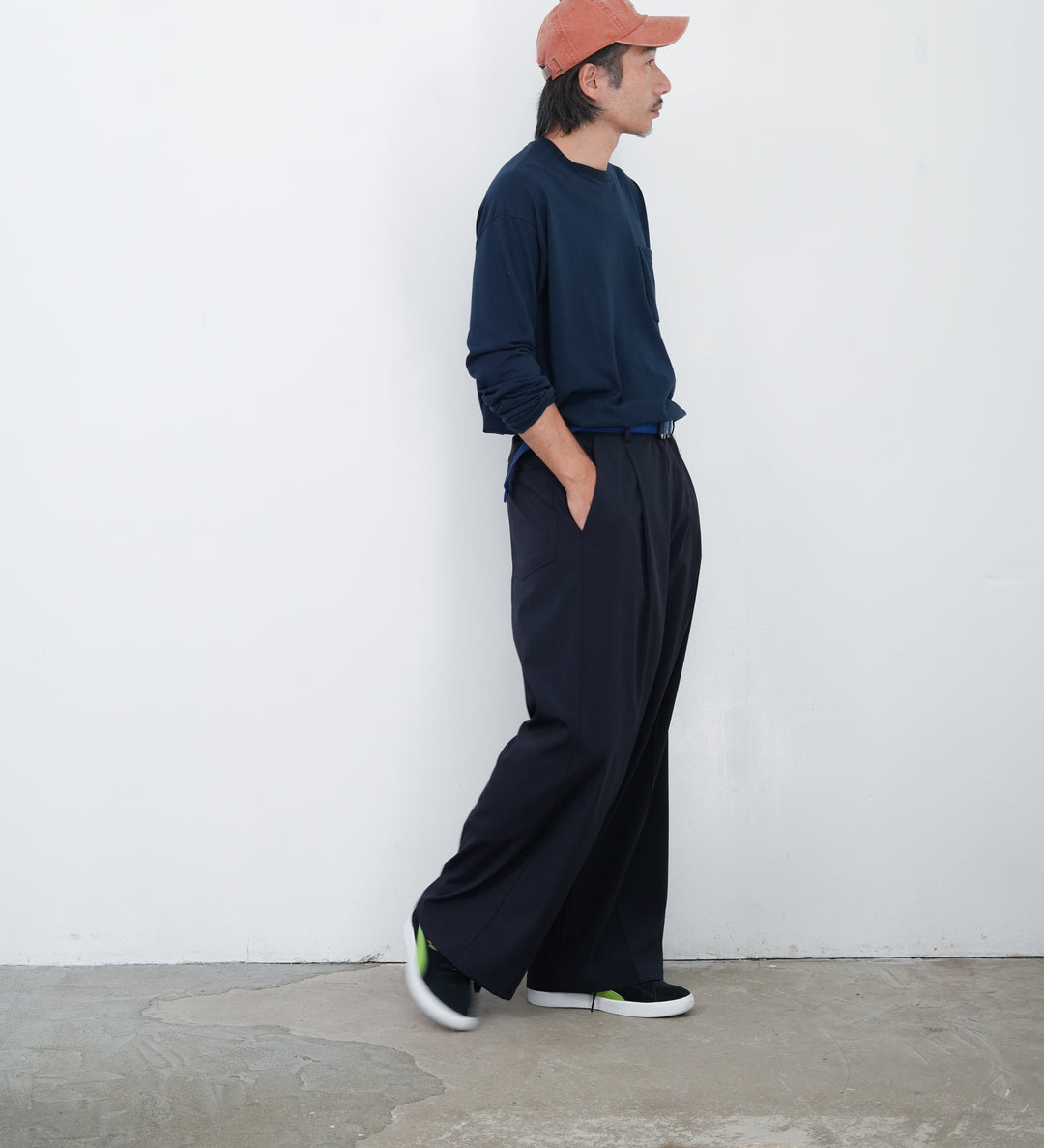 Graphpaper Semi Dull Oxford Wide Trousers 