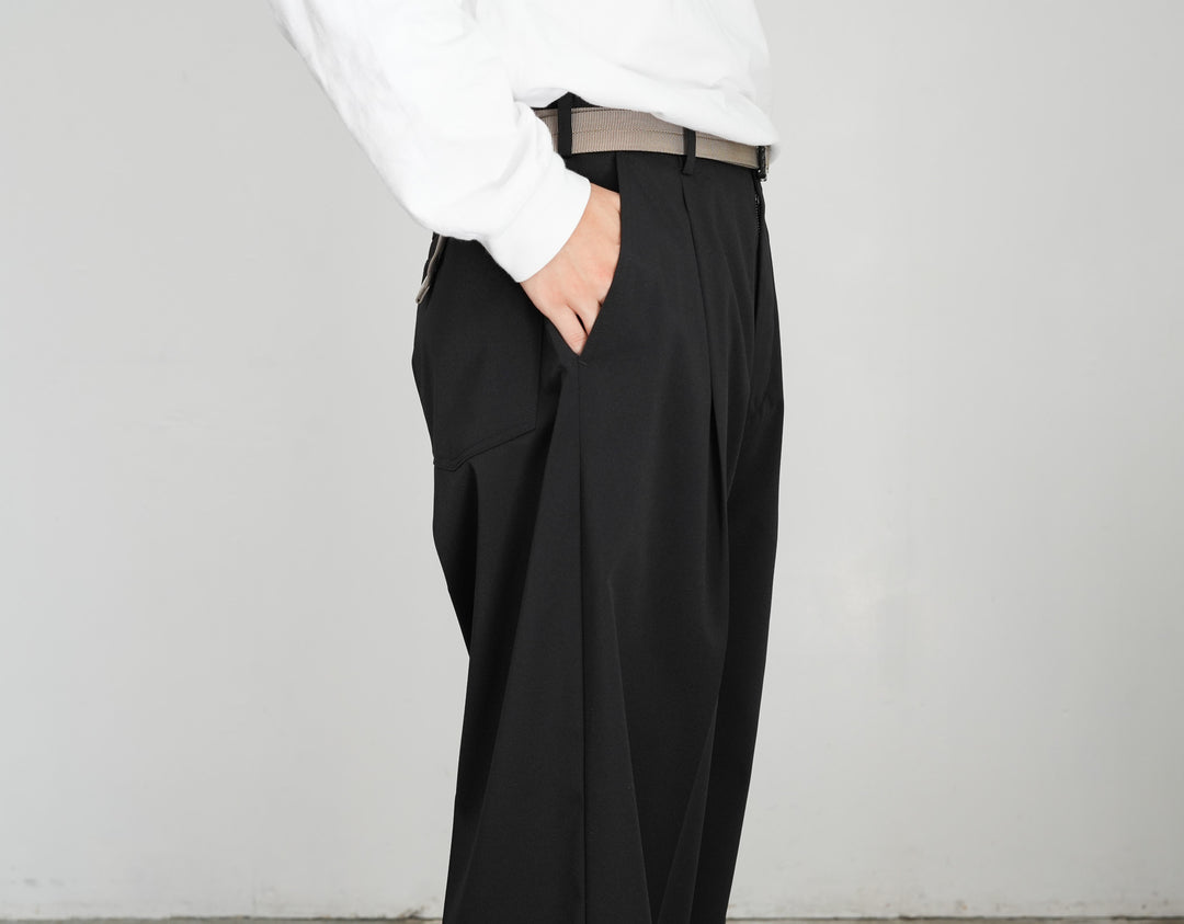 Graphpaper Semi Dull Oxford Wide Trousers 