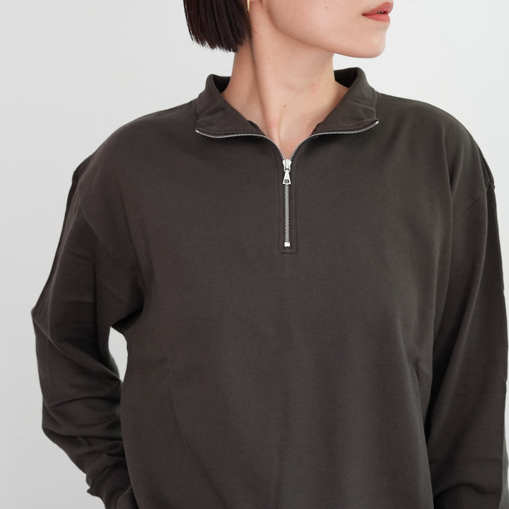 25AW】SUPER HIGH GAUGE SWEAT HALF ZIP P/O 