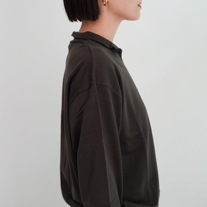 25AW】SUPER HIGH GAUGE SWEAT HALF ZIP P/O 